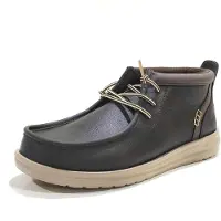 HeyDude per uomo. HD42051 Scarpe Wally Mid Gripr Classic marrone (41), Basso, Stringhe, Casual