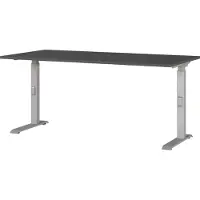 OEM Scrivania regolabile in altezza, dimensioni 160x91x80 cm, colore grigio/argento