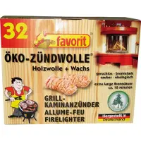 Favorit Öko-Zündwolle Anzünder, Ofenanzünder 32 Stück