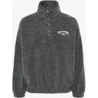 Billabong - Polaire oversize en sherpa - Run The Road Off Black per Donne - Taglia XS - Grigio