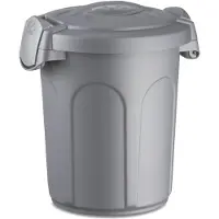 Stefanplast Bidone Con Coperchio Speedy Lt8 Silver