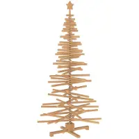 Syfax Albero di Natale in legno KOTKA 180 cm Legno Massello di Pino