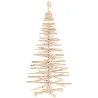 Syfax Albero di Natale in legno KOTKA 150 cm Legno Massello di Pino