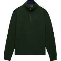 Superdry Felpa Con Mezza Zip Garment Dye Rib