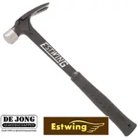 Estwing Ultra Series EB-15SR Straight Claw Hammer EWEEB-15SR Black Shock Reduction Grip, martello da carpentiere 425 grammi