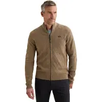 Vanguard Giacchetta 'Bonded cotton cardigan with allover textured pattern' bianco