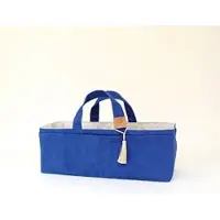OEM Custodia per attrezzi, realizzata in tela cerata, cotone e pelle, colore blu giapponese