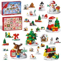 PENGBU RC Calendario dell'Avvento 2026 Bambini 24-in-1 DIY Mattoncini da Costruzione Natale Set 6+
