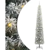 vidaXL Albero di Natale artificiale con 300 LED con supporto verde 270 cm