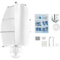OEM Turbina eolica, potenza di uscita di 100W, funzionamento silenzioso, colore: bianco