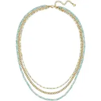 Glanzstücke Collana blu / giallo oro