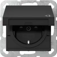 Gira Presa SCHUKO KD + SP SRK Sistema 55 Nero con codice 4754005