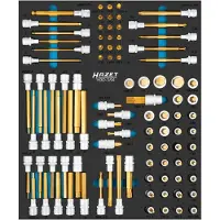 Hazet Set di inserti per chiavi a bussola e cacciaviti 163D-3/94, 1/4 di pollice (6,3 mm) quadrato cavo, 1/2 di pollice (12,5 mm) quadrato cavo