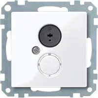 Merten Inserto per presa altoparlante, bianco brillante, sistema M