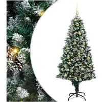 vidaXL Albero di Natale artificiale verde 180 cm