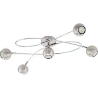 Eglo 94251 Locanda Plafoniera LED 5 x 3 W acciaio nichel cromo opaco