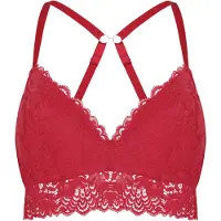 Hunkemoller Reggiseno 'Andrea' rosso scuro