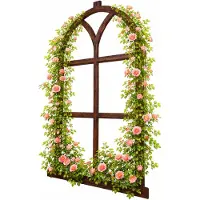 OEM Finestre per stalla in ghisa, stile vintage, colore marrone, dimensioni 68 x 44 cm