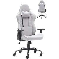 OEM Sedia da gaming, colore rosa, tessuto traspirante, peso massimo supportato: 136 kg
