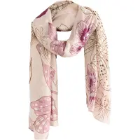 Next Sciarpa beige / rosa / magenta