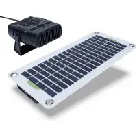 OEM Ventilatore solare da 30W a 12V con batteria integrata, ideale per auto, furgoni e cucce per animali domestici