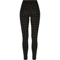 Urban Classics - Leggings da donna TN738 (L) (nero/bianco)