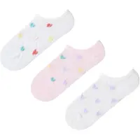 Pentik Calzino 'Vibrant Heart 3 Paar No-Show-Socken' colori misti