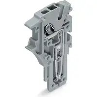 Wago 250 pezzi Modulo terminale per connettore a spina a 1 polo, grigio - Morsettiera 1 polo 0,14 ... 1,5 mm² 2020-181