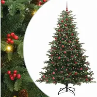 Syfax Albero di Natale artificiale con 300 LED Verde 210 cm