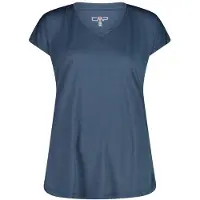 CMP Women's Jacquard T-Shirt Maglia funzionale Donna (34, blu)