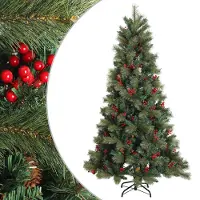 Syfax Albero di Natale Artificiale con Rami Pieghevoli 240 cm