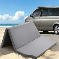 Dripio Materasso pieghevole per VW T4/T5/T6 California, dimensioni 148x198x6 cm, colore grigio