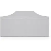 Ambitent Gazebo pieghevole 4x6 m ALU Premium – profilo esagonale 50 mm, raccordi in metallo, telo 450 g/m², 4 pareti laterali chiuse, borsa con ruote - Grigio