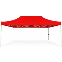 Ambitent Tetto di ricambio per gazebo pieghevole ALU 4x6 m – PVC 450 g/m², impermeabile, senza struttura - Rosso