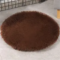 Sonstiges Tappetino per cani, cuccia per animali domestici, diametro 80 cm, colore caffè, in peluche, lavabile