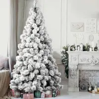 Merkloos Albero di Natale artificiale innevato - 210 cm - Verde - 468 rami - Effetto neve