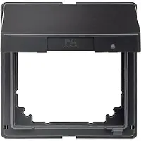 Merten Anello distanziatore con coperchio ribaltabile, antracite, AQUADESIGN