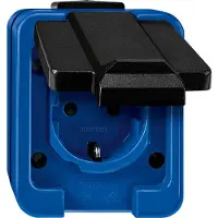 Merten 279075 Steckdose Schwarz - Blau (279075)