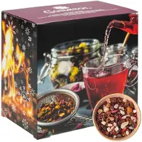 Corasol Calendario dell'Avvento con tè alla frutta Premium, 24 varietà di tè gourmet alla frutta, tè sfuso, idea regalo per donne (231 g)