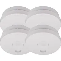 Brennenstuhl 1290050004 4x rivelatore di fumo 10 anni rivelatore VDS3131