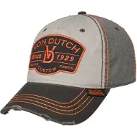 Von Dutch Cappello da baseball grigio / grigio denim / corallo / nero