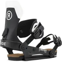 Ride - Attacchi da snowboard - Circuit Black in Nylon - Taglia M - Nero