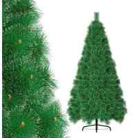 Merkloos Albero di Natale artificiale ignifugo con effetto neve (180 cm)