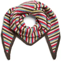 Pieces Sciarpa 'PCADA' blu / marrone / giallo / rosso