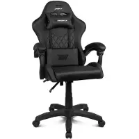 OEM Sedia da gaming, rivestita in ecopelle, regolabile in altezza, colore nero
