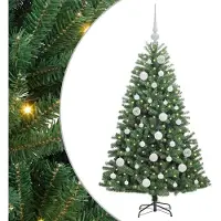 vidaXL Albero di Natale artificiale pieghevole verde 120 cm