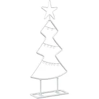 Syfax Albero di Natale in metallo con supporto KUOPIO 60 cm Acciaio