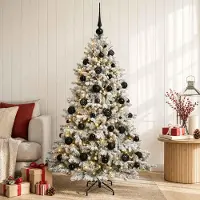 Syfax Albero di Natale Artificiale con Palline 120 cm 150 LED