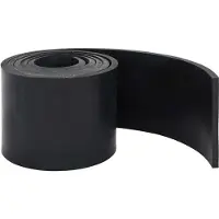 vidaXL Striscia di gomma per lama da neve nera 250x15x1 cm