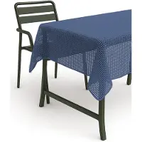 Merkloos Tovaglia rotonda per tavolo da giardino, diametro 160 cm, colore blu. Resistente agli agenti atmosferici e antiscivolo